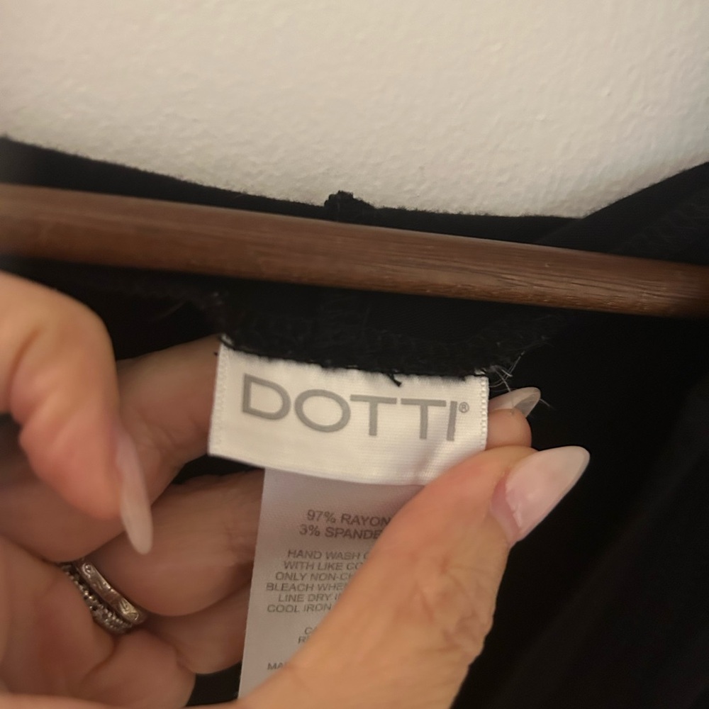 Dotti Black Deep V Neck Swim Coverup Tunic - Picture 2 of 11